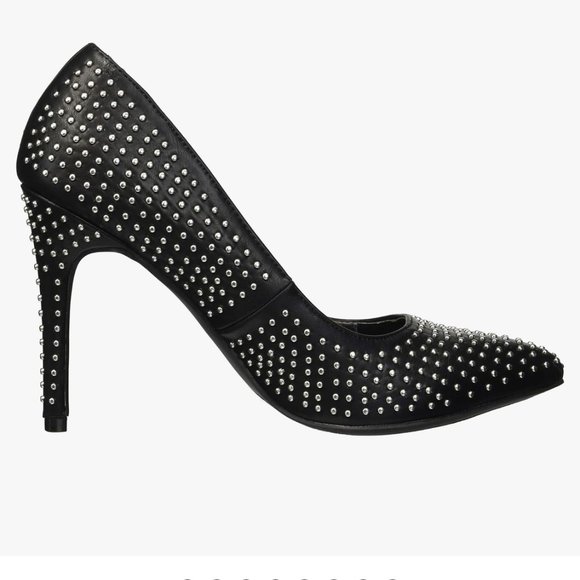 Silver Studded Macy's Pumps-like new - Picture 4 of 7